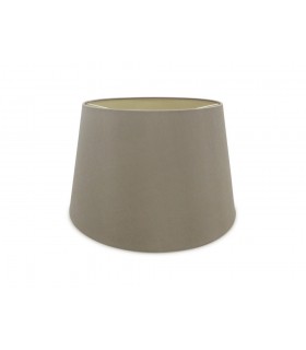 Dual Mount Round Empire, 350, 450 x 280mm Dual Faux Silk Fabric Shade, Taupe, Halo Gold - 1