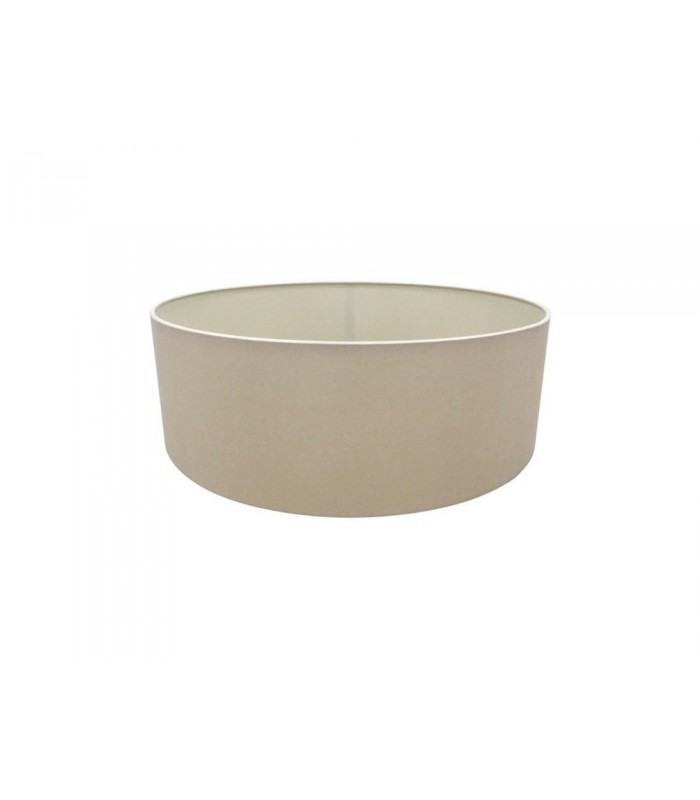 Round Cylinder, 450 x 150mm Dual Faux Silk Fabric Shade, Nude Beige, Moonlight - 1