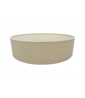 Round Cylinder, 600 x 150mm Dual Faux Silk Fabric Shade, Nude Beige, Moonlight - 1