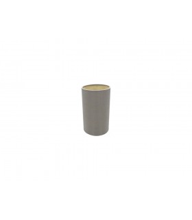 Round Cylinder, 120 x 200mm Dual Faux Silk Fabric Shade, Taupe, Halo Gold - 1