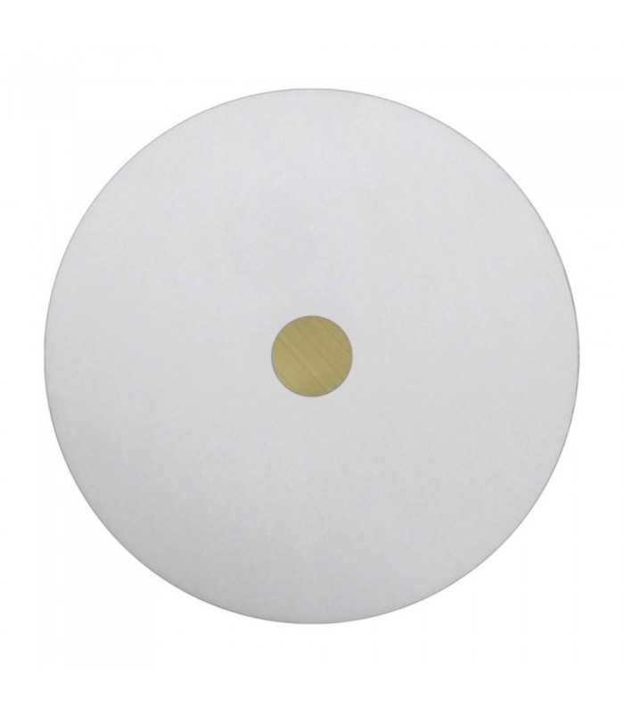 600mm Frosted Acrylic Diffuser with Antique Brass Centre Detail - 1