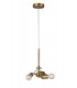 Antique Brass 3m 3 Light E27 Universal Ceiling Pendant, Suitable For A Vast Selection Of Shades - 1