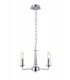 3 Light Multi Arm Ceiling Pendant without Shade, c, w 2m Chain, E14 Polished Chrome - 1