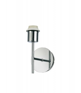Unswitched Wall Lamp 1 Light without Shade, E27 Satin Nickel - 1