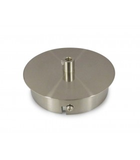 Ceiling Box Satin Nickel, c, w Cable Grip, Earth Wire & 3 Pole Terminal Block - 1