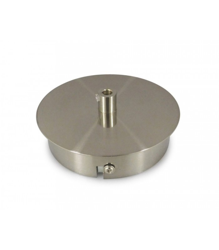 Ceiling Box Satin Nickel, c, w Cable Grip, Earth Wire & 3 Pole Terminal Block - 1