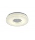IP44 18W LED Medium Flush Ceiling Light, 4000K 1400lm CRI80, Polished Chrome with White Acrylic Diffuser - 1
