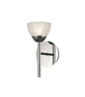 1 Light G9 Wall Lamp, Polished Chrome with Clear Prismatic Glass - 1