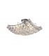 Flush Ceiling Lamp with Acrylic Spheres, 4 Light E14 Polished Chrome - 1