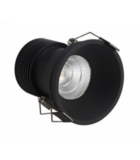 LED Recessed Downlight, Black, 60 deg. Beam Angle, 840lm, 5000K, IP20, DRIVER NOT INC. - 1