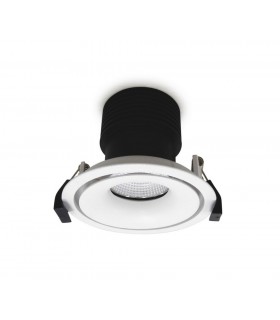 LED Recessed Round Downlight, White/White, 60 deg. Beam Angle, 840lm, 5000K, IP20, DRIVER NOT INC. - 1