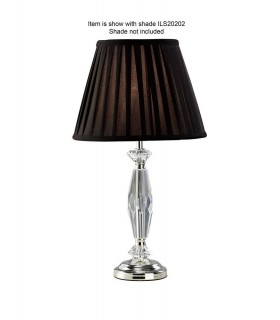 Crystal Table Lamp (SHADE SOLD SEPARATELY) 1 Light Silver - 1