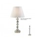 Crystal Table Lamp (SHADE SOLD SEPARATELY) 1 Light Silver - 1