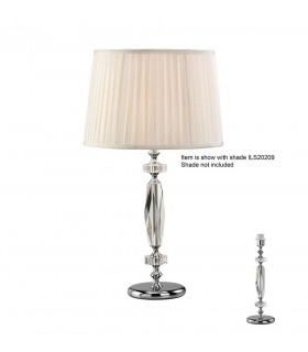 Crystal Table Lamp (SHADE SOLD SEPARATELY) 1 Light Silver - 1