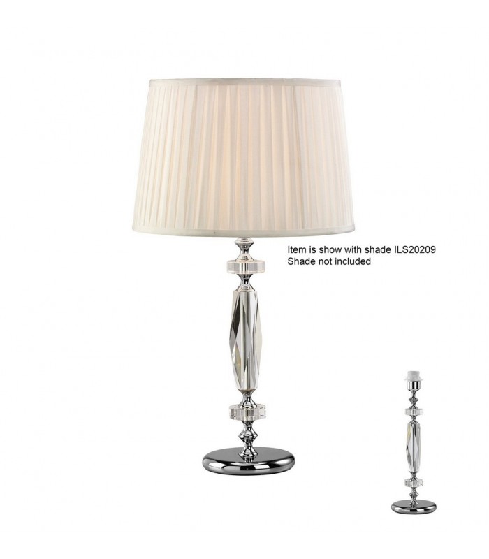 Crystal Table Lamp (SHADE SOLD SEPARATELY) 1 Light Silver - 1