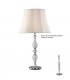 Crystal Table Lamp (SHADE SOLD SEPARATELY) 1 Light Silver - 1