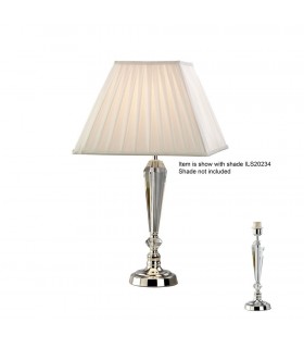 Crystal Table Lamp (SHADE SOLD SEPARATELY) 1 Light Silver - 1