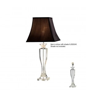 Crystal Table Lamp (SHADE SOLD SEPARATELY) 1 Light Silver - 1