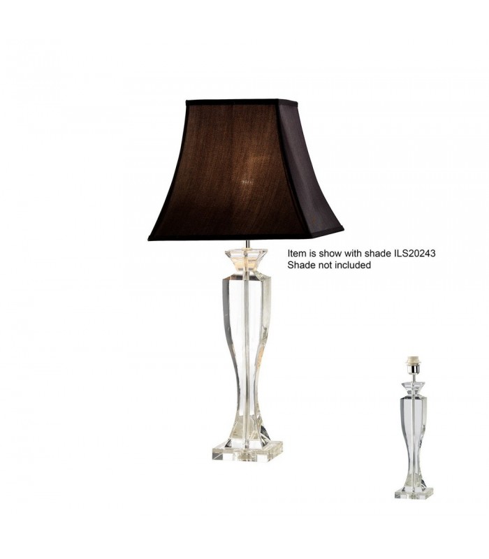 Crystal Table Lamp (SHADE SOLD SEPARATELY) 1 Light Silver - 1