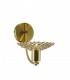 Wall Lamp 1 Light Satin Brass, Crystal - 1