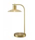 1 Light Table Lamp Satin Brass, Crystal - 1