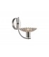 Wall Lamp 1 Light Satin Nickel, Crystal - 1
