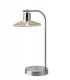 1 Light Table Lamp Satin Nickel, Crystal - 1