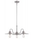 3 Light Multi Arm Ceiling Pendant Light Antique Nickel, E27 - 1