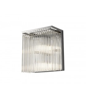 Wall Lamp 3 Light Polished Chrome, Clear Glass - 1