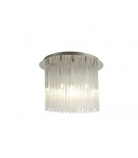 Ceiling Round 10 Light G9 Polished Chrome, Clear Glass - 1