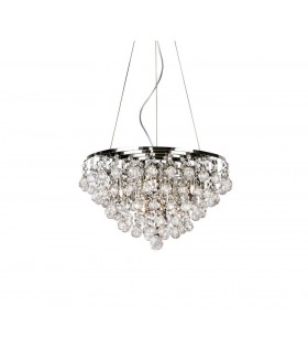 Ceiling Pendant 8 Light Polished Chrome, Crystal - 1