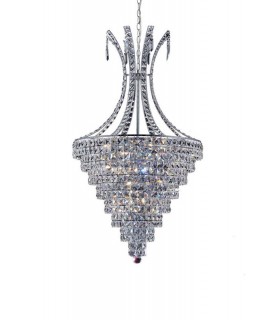 Ceiling Pendant 8 Light Polished Chrome, Crystal - 1