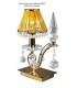 Table Lamp 1 Light French Gold, Crystal - 1