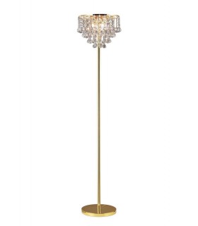 Floor Lamp 4 Light French Gold, Crystal - 1