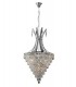 Ceiling Pendant 10 Light Polished Chrome, Crystal - 1