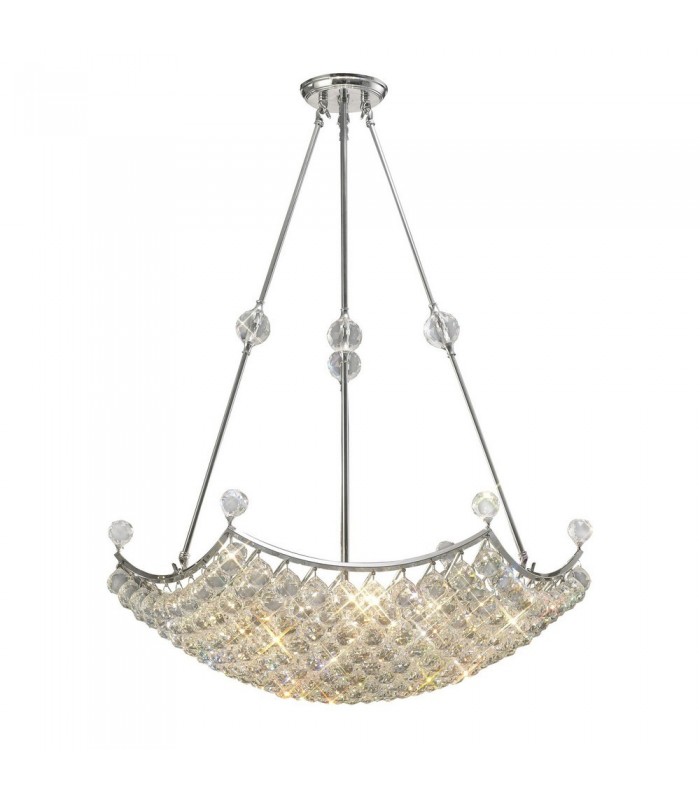 Ceiling Pendant Grand 12 Light Polished Chrome, Crystal - 1