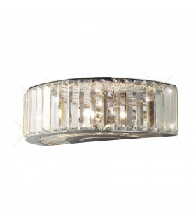 Wall Lamp 3 Light Polished Chrome, Crystal - 1