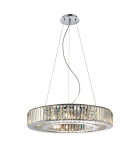 Ceiling Pendant 9 Light Polished Chrome, Crystal - 1