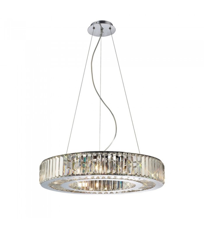 Ceiling Pendant 9 Light Polished Chrome, Crystal - 1