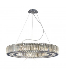Ceiling Pendant 10 Light Polished Chrome, Crystal - 1