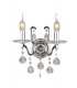 Wall Lamp Switched 2 Light Switched Polished Chrome, Crystal - 1