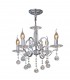 Ceiling Pendant Chandelier 4 Light Polished Chrome, Crystal - 1