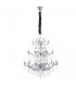 Ceiling Pendant Chandelier 3 Tier 22 Light Polished Chrome, Crystal (Item Requires Assembly) - 1