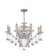 Ceiling Pendant Chandelier 8 Light Polished Chrome, Crystal - 1