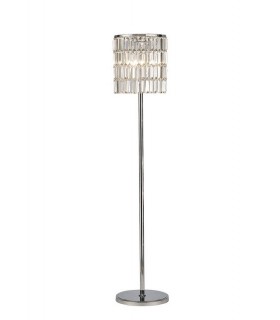 Crystal Curtain Floor Lamp 5 Light Polished Chrome - 1