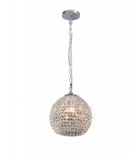 Ceiling Pendant 4 Light Polished Chrome, Crystal - 1