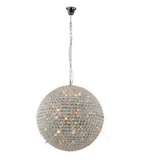Ceiling Pendant 9 Light Polished Chrome, Crystal - 1