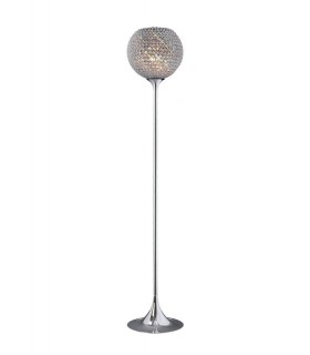 Floor Lamp 5 Light Polished Chrome, Crystal - 1