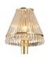 Clip-On Shade with Clear Glass Rods French Gold, - 1