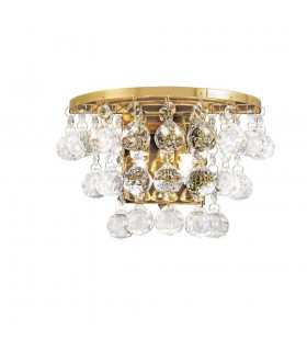 Wall Lamp Switched 2 Candle Light French Gold, Crystal - 1